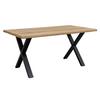 MATBORD OAK - vildek/svart, Natur, metall/trä (160/75/90cm) - Zandiara
