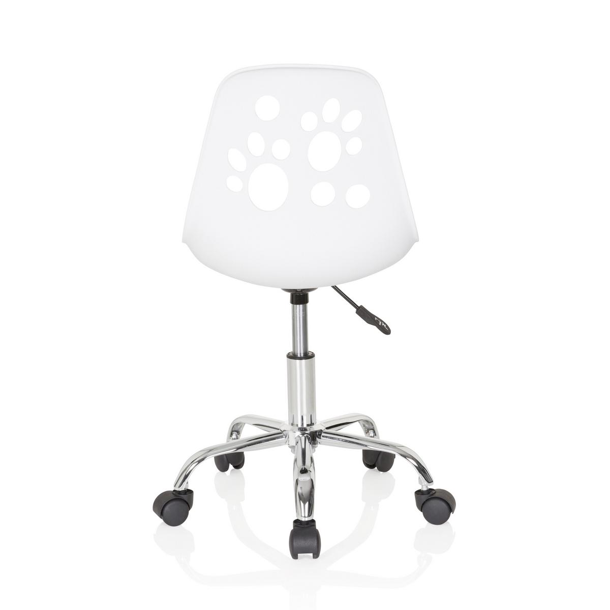 Mladinski Vrtljivi Stol Fancy I, Bela - bela, Moderno, umetna masa/tekstil (40/72-82/44cm) - MID.YOU