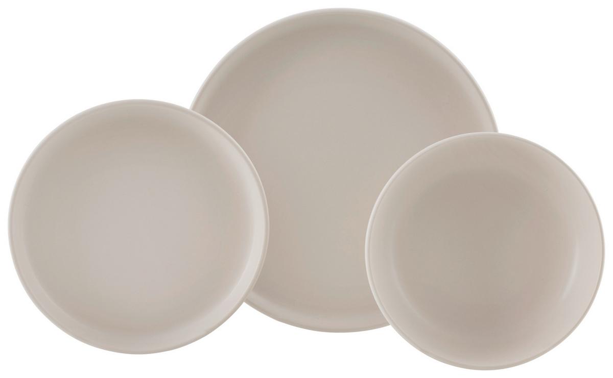 Serviciu de masă 12/1 Michi - crem, Modern, ceramică - Mömax