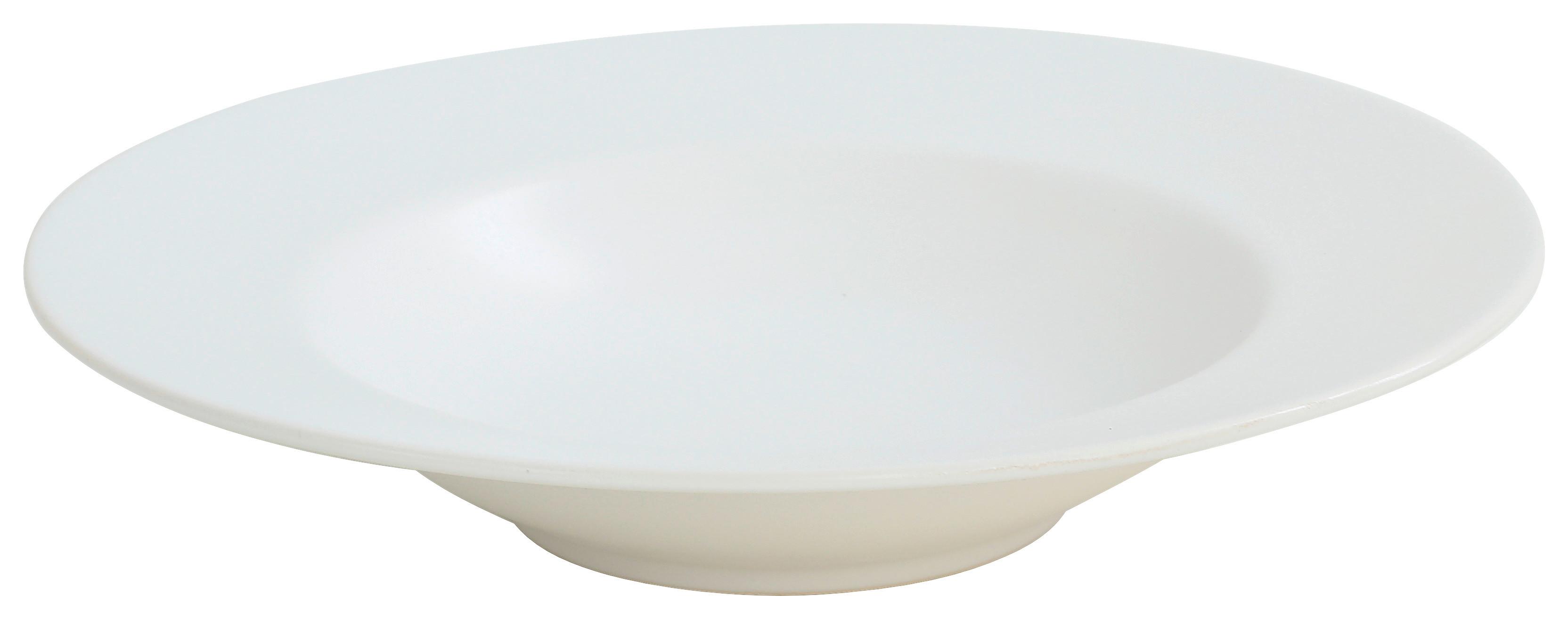 Pastateller Melly in Weiss Ø ca. 28cm - Weiss, Modern, Keramik (28/5,3cm) - Premium Living