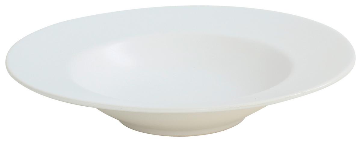 Pastateller Melly in Weiss Ø ca. 28cm - Weiss, Modern, Keramik (28/5,3cm) - Premium Living