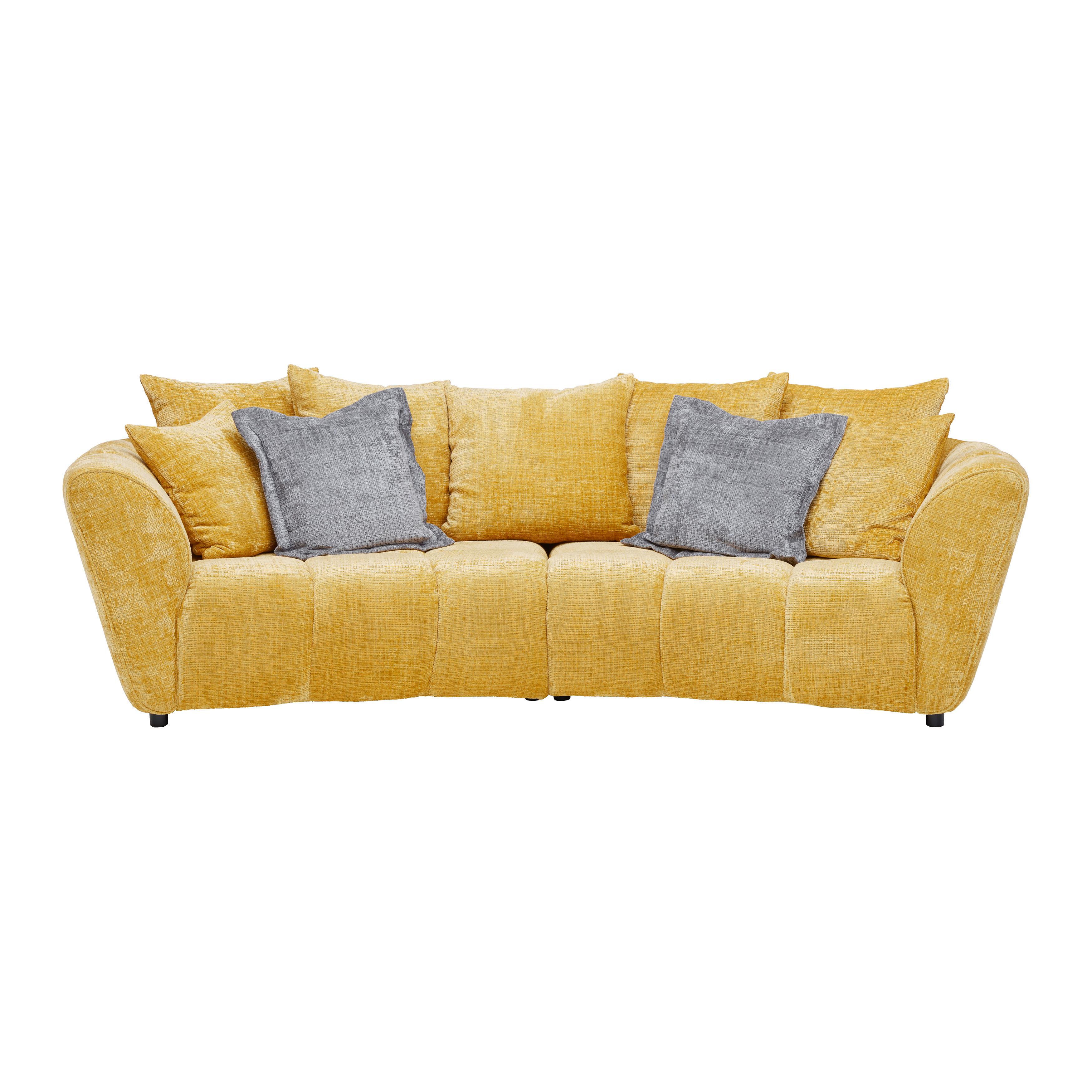 Bigsofa Bonelli in Gelb - Taupe/Gelb, Modern, Kunststoff/Textil (280/74/120cm) - Modern Living