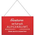 Dekoschild Reimi Rot/Weiß - Rot/Weiß, Holzwerkstoff/Metall (23,2/13,5/0,5cm) - Mömax modern living Dekoschild Reimi Rot/Weiß - Rot/Weiß, Holzwerkstoff/Metall (23,2/13,5/0,5cm) - Mömax modern living