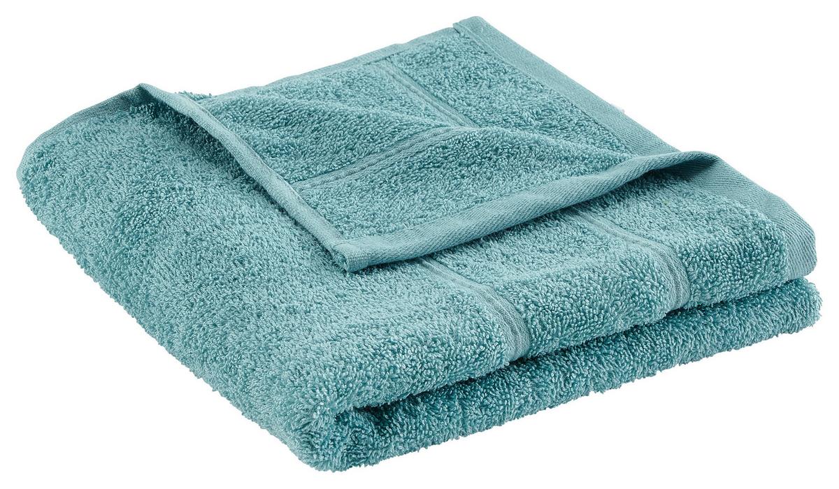 Handtuch Melanie in Türkis ca. 50x100cm - Türkis, Textil (50/100cm) - Modern Living
