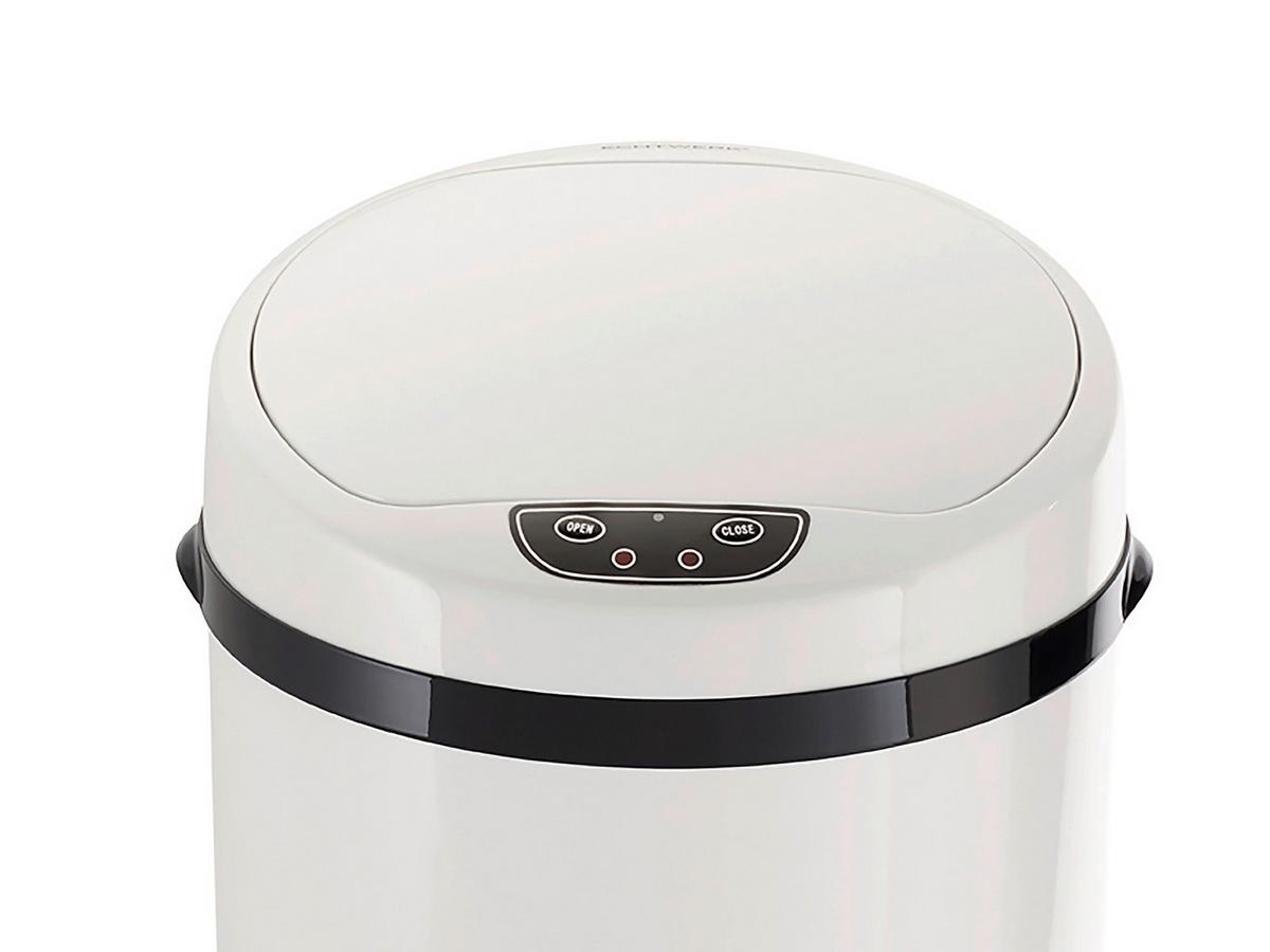 Koš Za Smeti Inox, 9 L - črna/bela, Basics, kovina/umetna masa (24,5/37,5cm) - Echtwerk