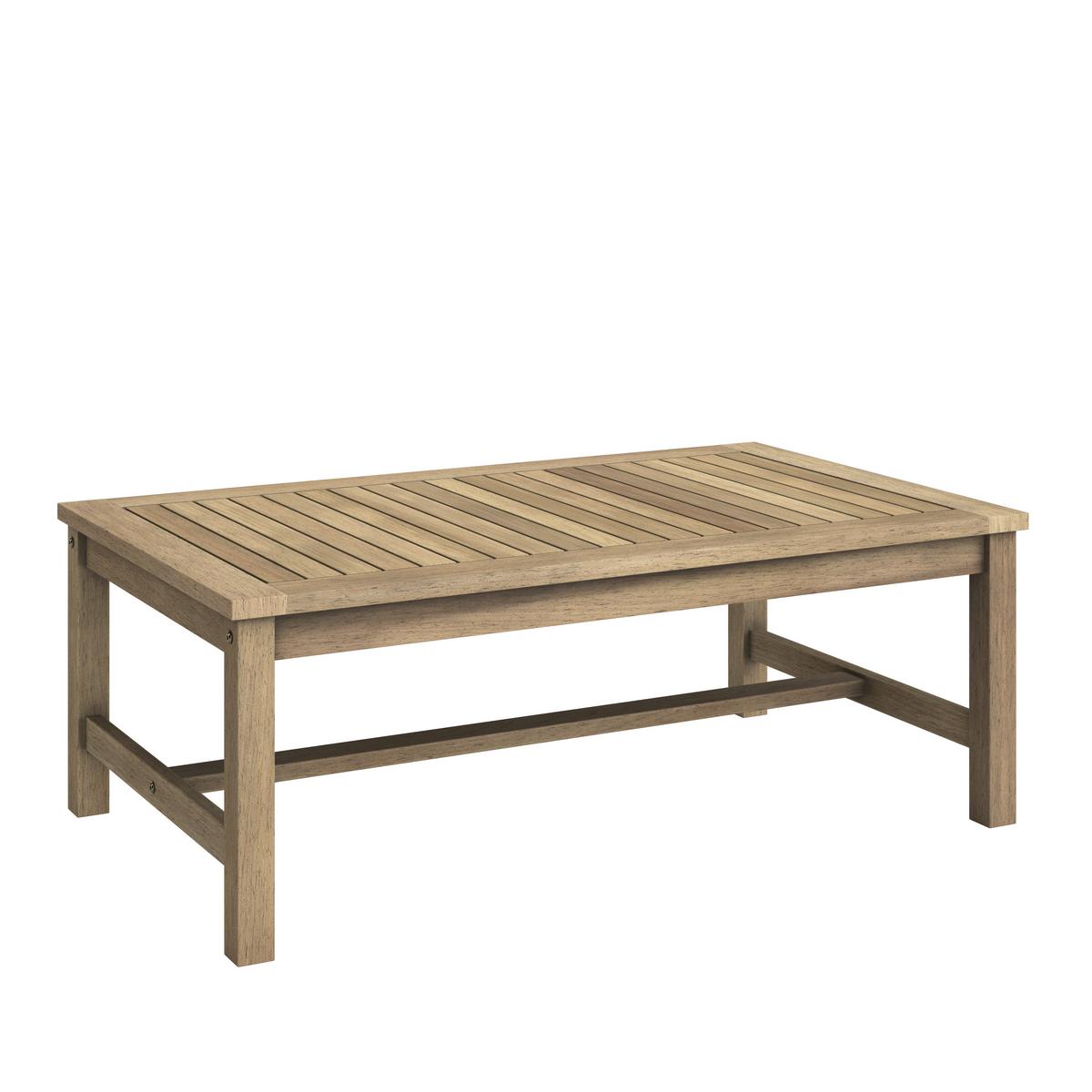 KOMPLET MEBLI TARASOWYCH MARINA - antracytowy/kolor drewna tekowego, Modern, tworzywo sztuczne/drewno (240/180cm) - Ambia Garden