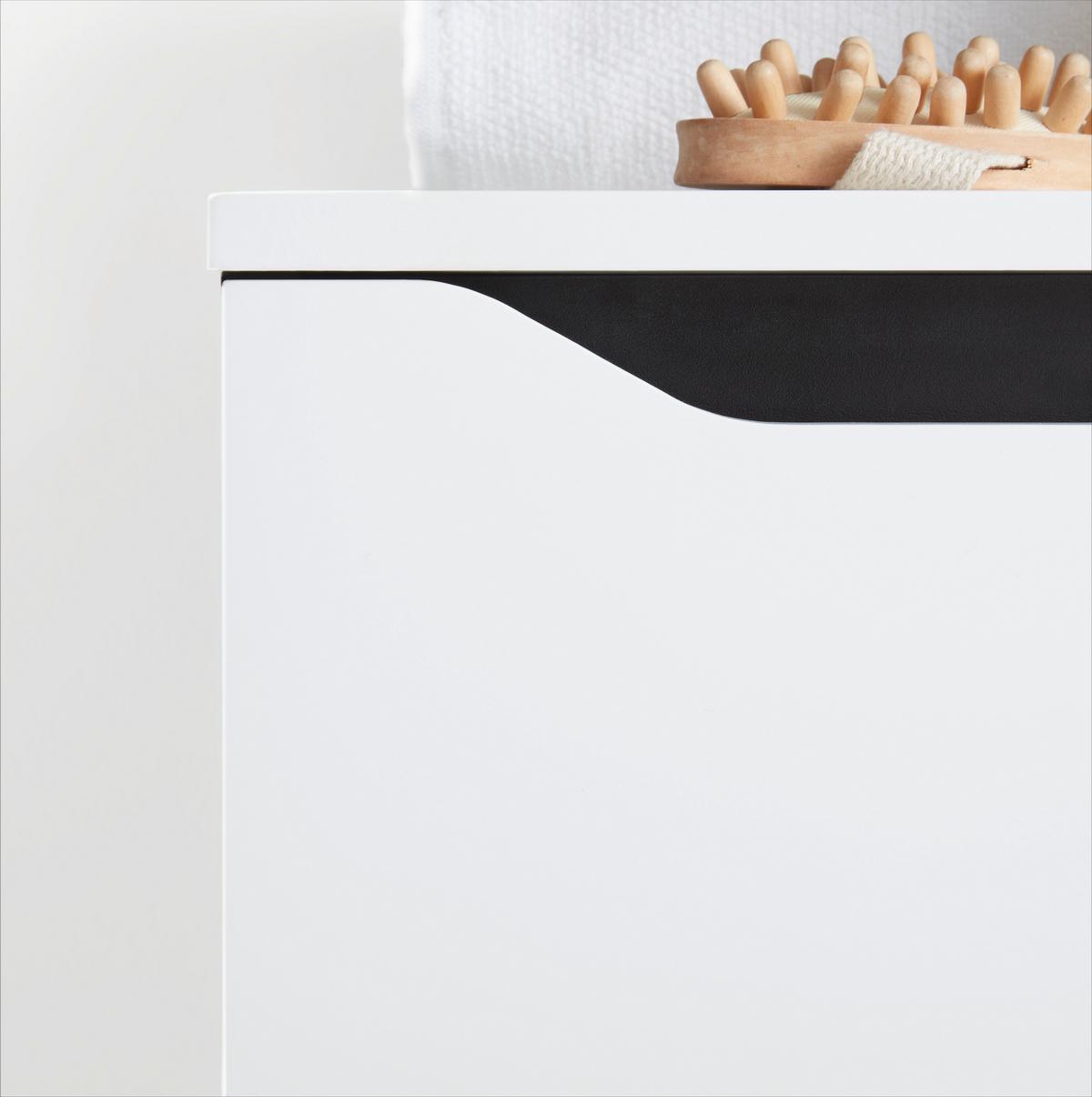meuble bas in Schwarz/Weiß - noir/blanc, Modern, matériau de bois (40/100/30cm) - Mömax