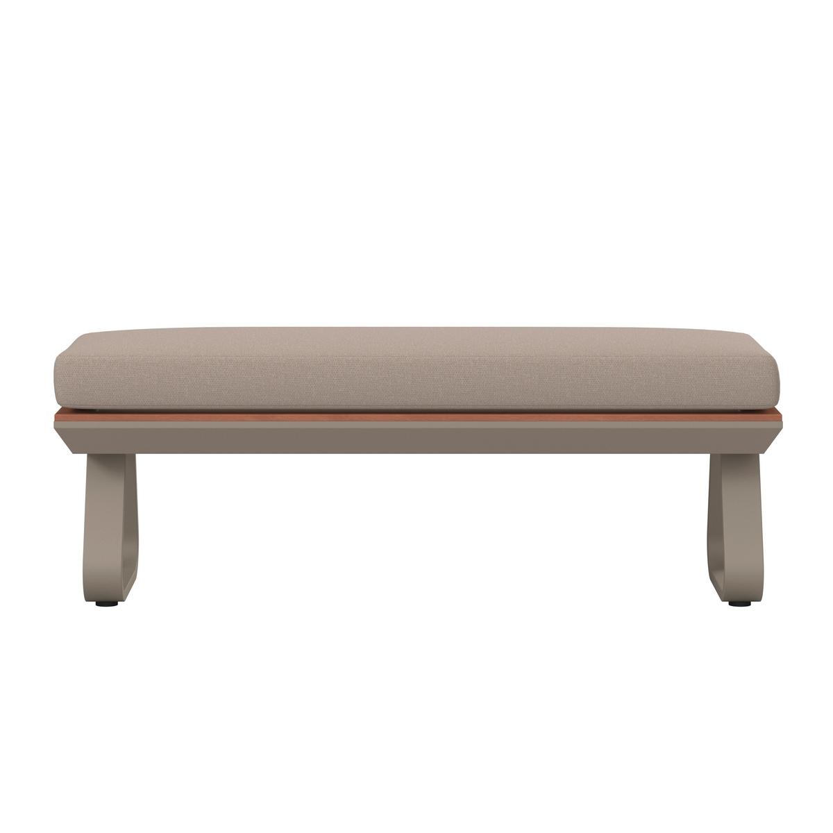 Dining-Loungeset Emma Creme Outdoorstoff/Polywood+Abd. - Creme/Hellgrau, MODERN, Kunststoff/Textil (248/318/72cm) - Bessagi Garden