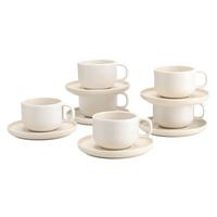 Csészekészlet 25260 Uno Offwhite - fehér, Trend, kerámia (240ml) - Creatable