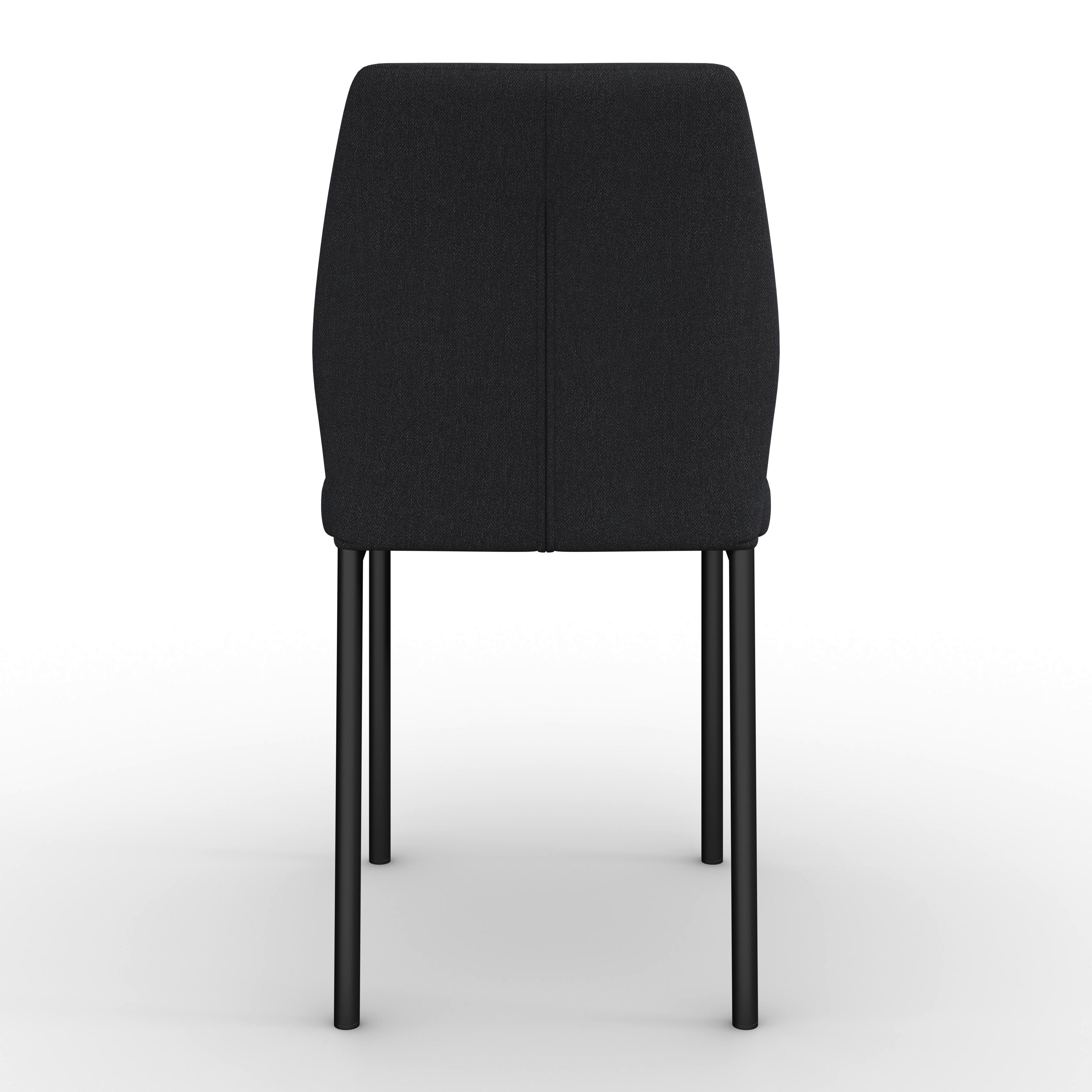 STOL CORI - mörkgrå/svart, Modern, metall/trä (45/87/57cm) - Bessagi Home