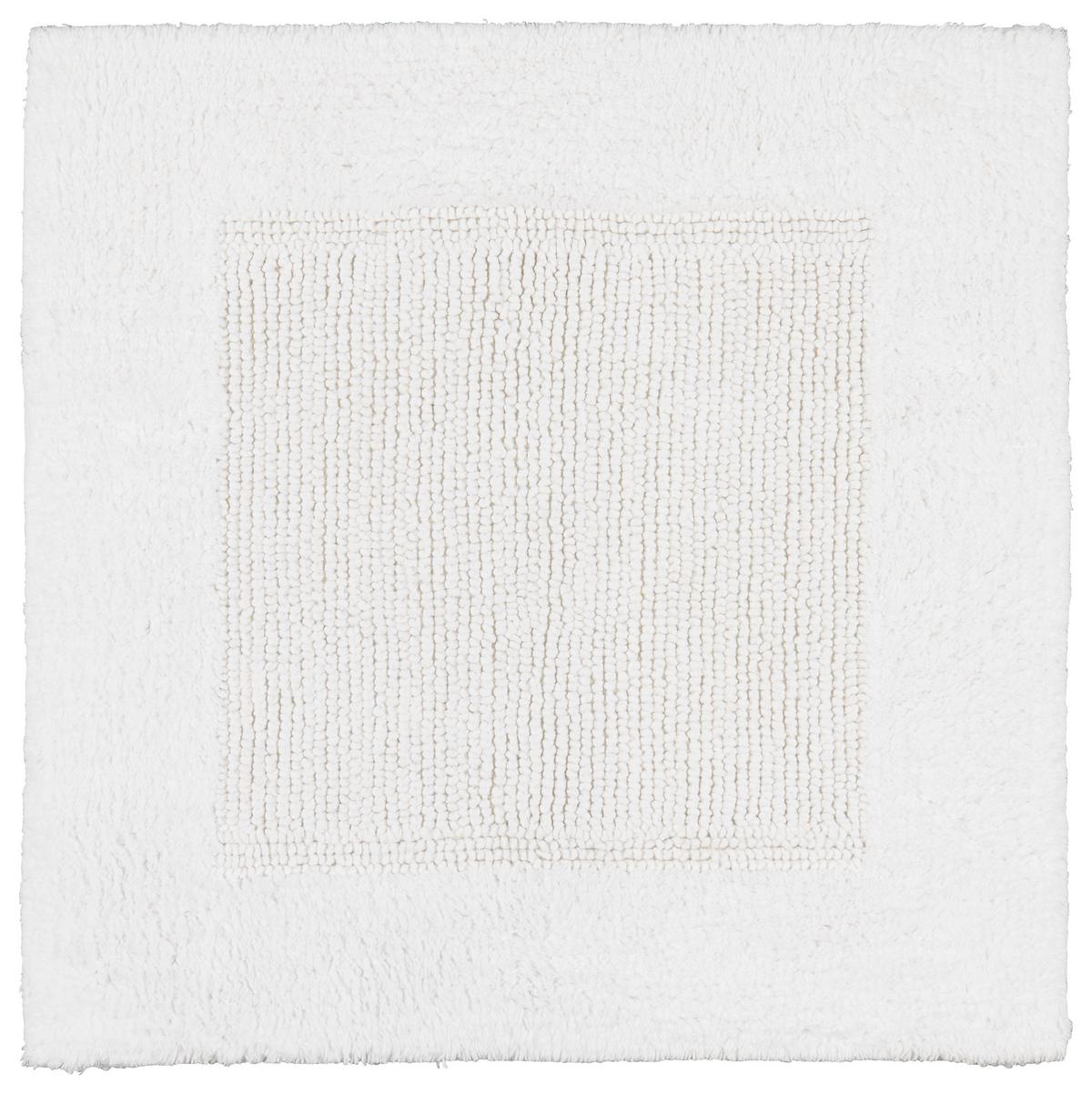 Badematte Karen in Weiss ca. 50x50cm - Weiss, Konventionell, Textil (50/50cm) - Premium Living