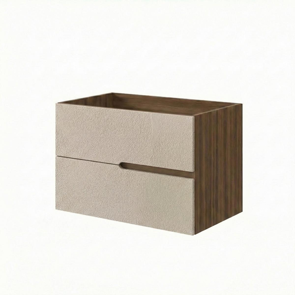 Bază pentru lavoar Eva - stejar sălbatic/crem, Modern, material pe bază de lemn (80/51/46cm)