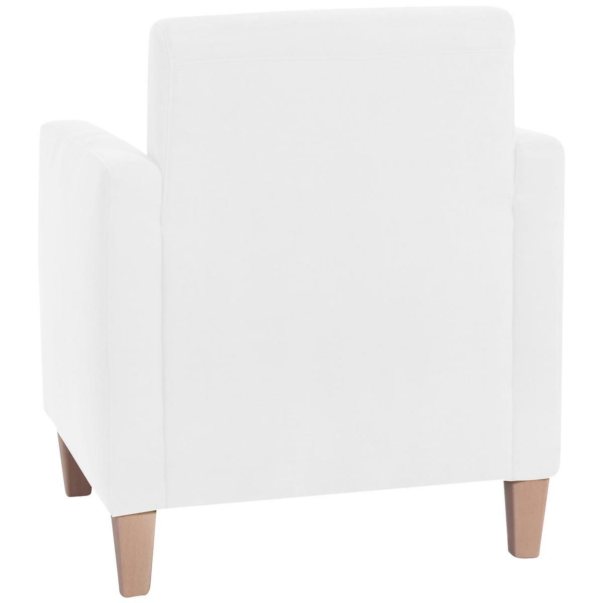 SESSEL MILLA - Creme/Naturfarben, Design, Holz/Textil (71/81/70cm) - Max Winzer