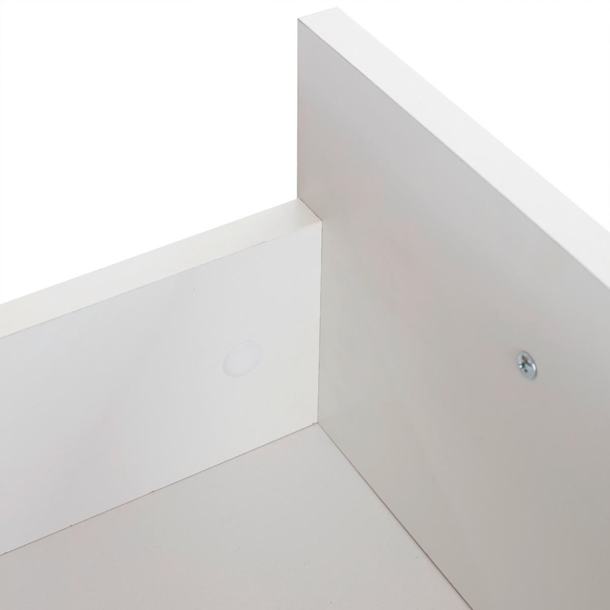 Komoda Box - bijela/boje hrasta, Moderno, drvni materijal/plastika (75/60/40cm) - Modern Living