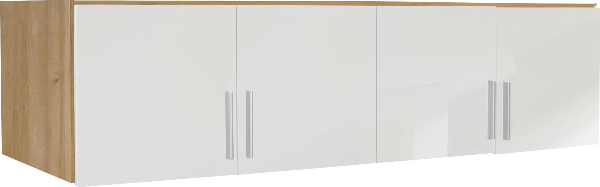Nastavek Za Omaro Celle - bela/barve aluminija, Moderno, umetna masa/les (181/40/54cm) - Premium Living