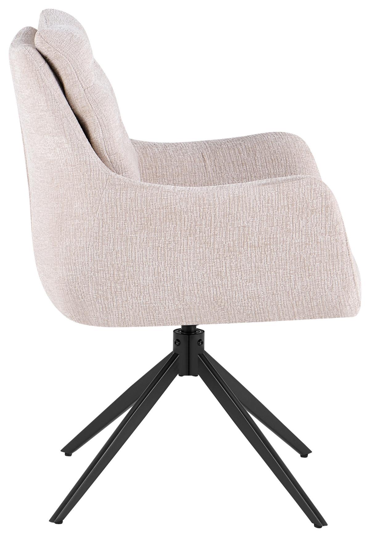 Stolica Onil - bež/crna, Moderno, metal (63/90/61cm) - Premium Living