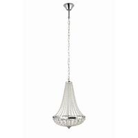 Kronleuchter Gränsö max. 40 Watt - Klar/Chromfarben, Basics, Glas/Metall (40/40/55cm) - Markslöjd