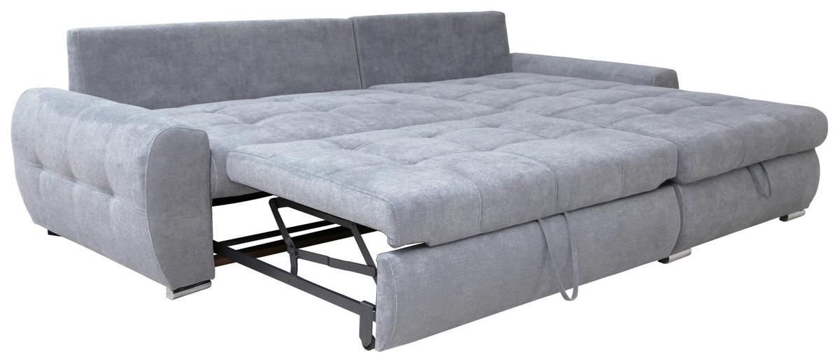 Kutna Garnitura Solar - bijela/svijetlo siva, Design, tekstil/plastika (277/175cm) - Modern Living