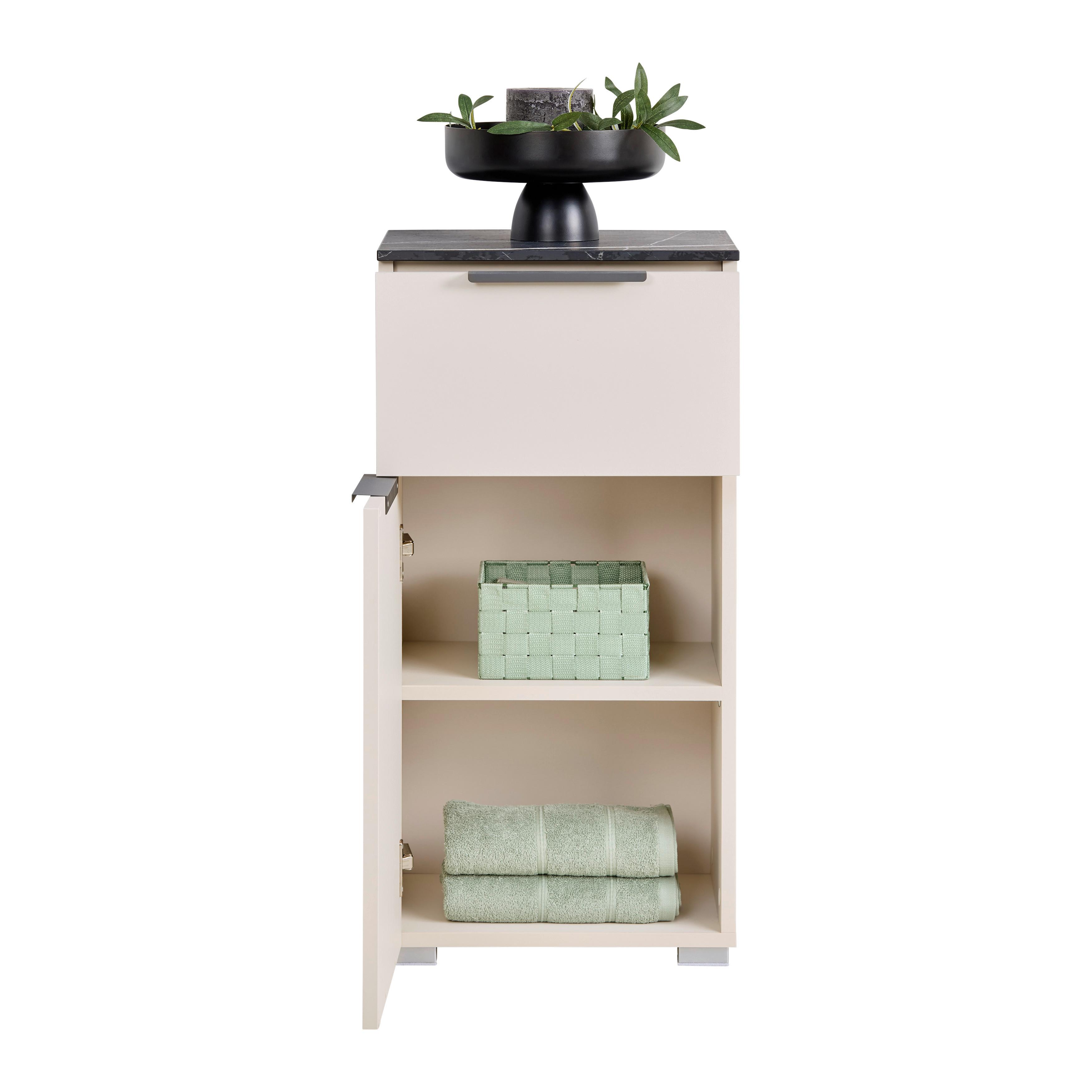 UNDERSKÅP LIANA -EXKLUSIV- - antracit, Modern, metall/trämaterial (39,5/80,6/35cm) - Mömax