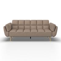 Kanapéágy Cora - barna, Modern, textil/fa (214/92/81cm) - Bessagi Home