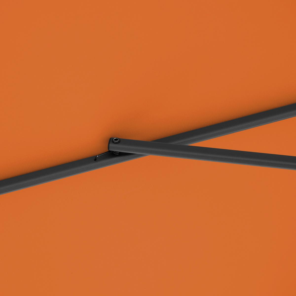 Ampelschirm MyZone Orange ca. 210x210cm - Anthrazit/Orange, Basics, Textil/Metall (210/210cm) - Doppler