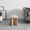 SIDOBORD MATERA -TREND - naturfärgad, Modern, trämaterial/sten (40/39cm) - Premium Living