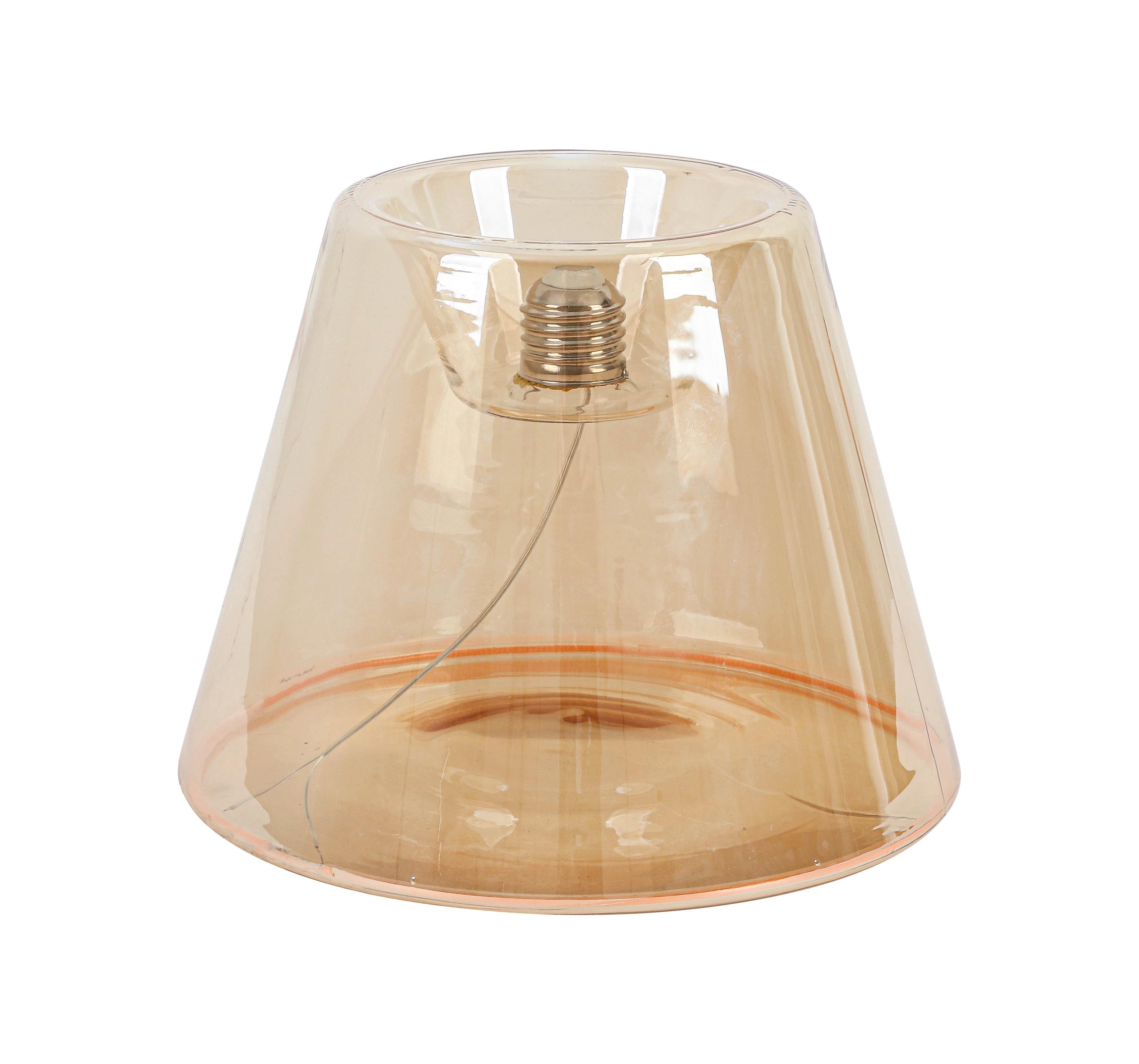 LED-LJUSKÄLLA C80241MM - bärnstensfärgad, Klassisk, metall/glas (19/15cm) - Mömax