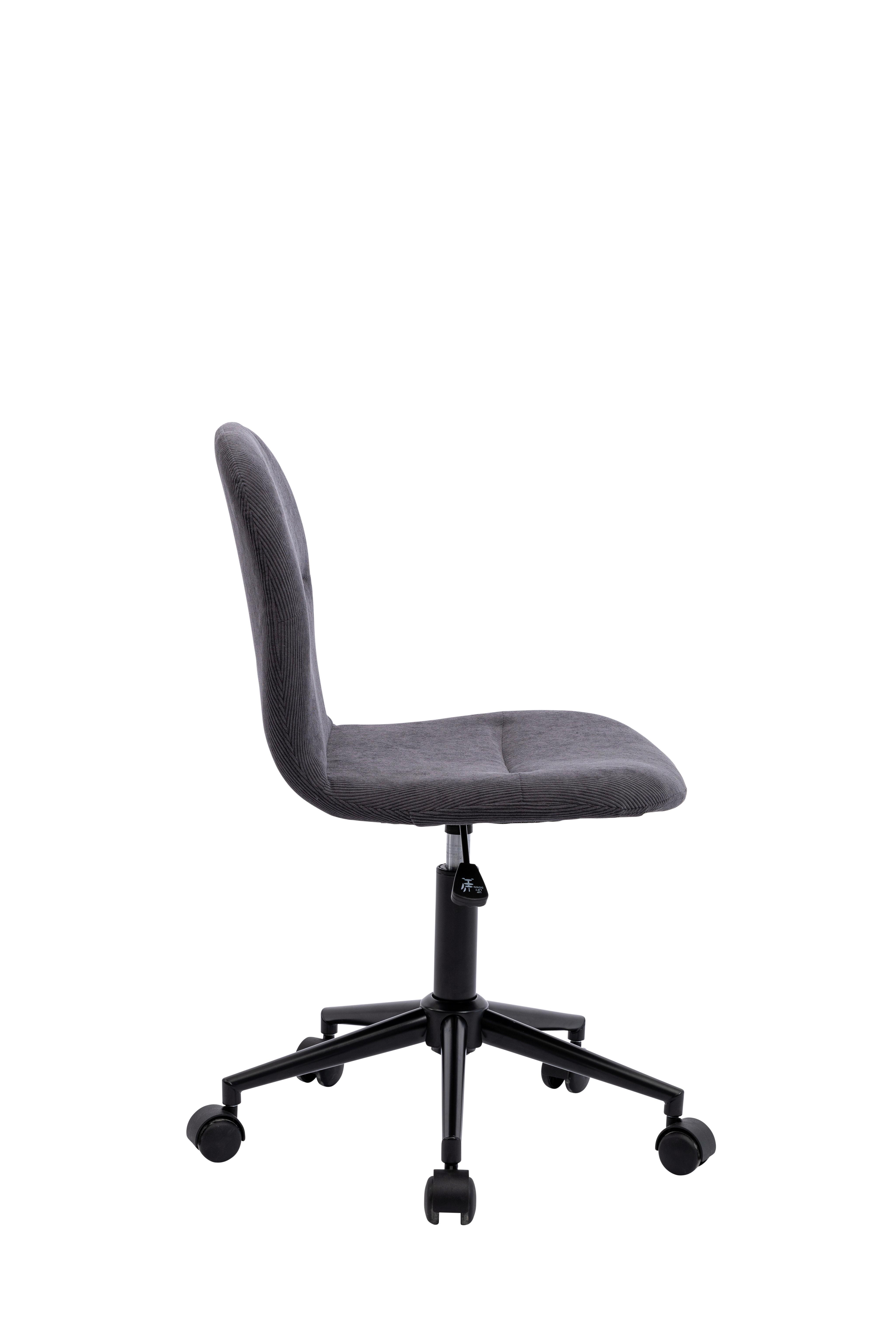 Uredska Stolica Klara - siva/crna, Moderno, metal/tekstil (43/93/52cm) - Modern Living