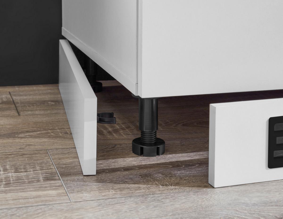 Konyhablokk Gépek Nélkül Hamburg Z 270 White - tölgyfa színű/fekete, Trend, faalapú anyag/fém (270/200/60cm)