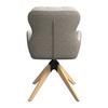 STOL MED ARMSTÖD NEELIA - greige/naturfärgad, Modern, metall/trä (59,5/93/69cm) - Bessagi Home