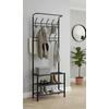 KLEDINGREK AMELIA -SB- - Zwart, Modern, Metaal (67/185/32cm) - Mömax