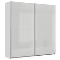 DULAP USI CULISANTE FELDKIRCH - gri deschis/gri lucios intens, Modern, sticlă/material pe bază de lemn (225/229/62cm)