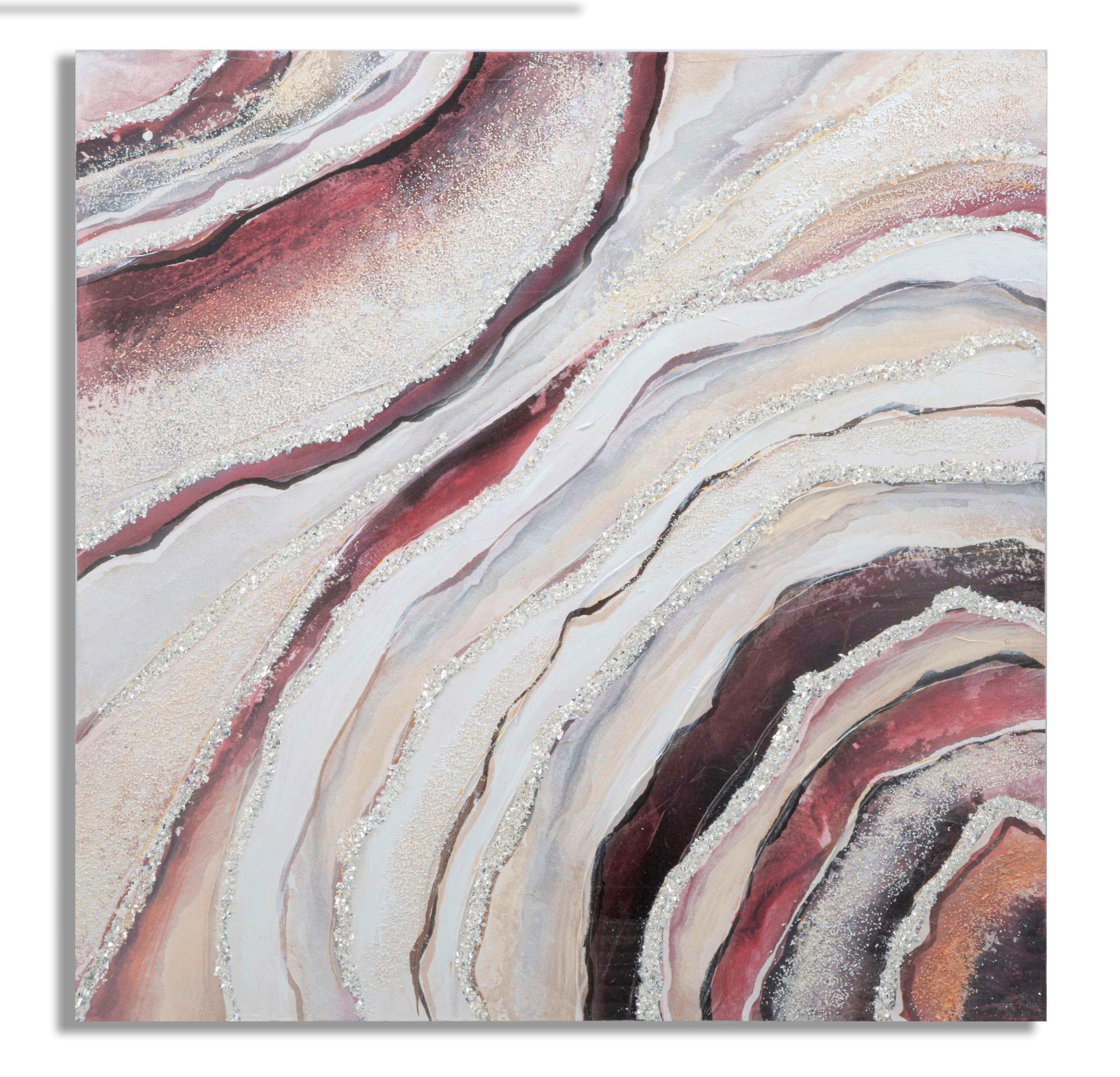 Leinwandbild Multicolor ca. 80x80cm - Multicolor, Basics, Holz/Textil (80/80/2.8cm)
