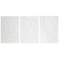 Leinwandbild Rolling Weiss ca. 40x60cm, 3-teilig - Weiss, Modern, Holz/Textil (40/60/2,5cm) - Mömax