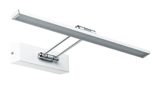 Bilderleuchte Beam Fifty in Weiß/Chromfarben max. 7 W - Chromfarben/Weiß, Basics, Metall (45/4,6/4,6cm) - Paulmann