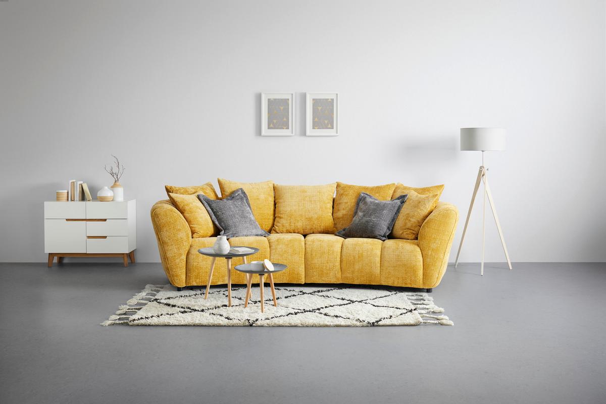 Mega Sofa Bonelli - žuta/crna, Moderno, tekstil/plastika (280/74cm) - Mömax