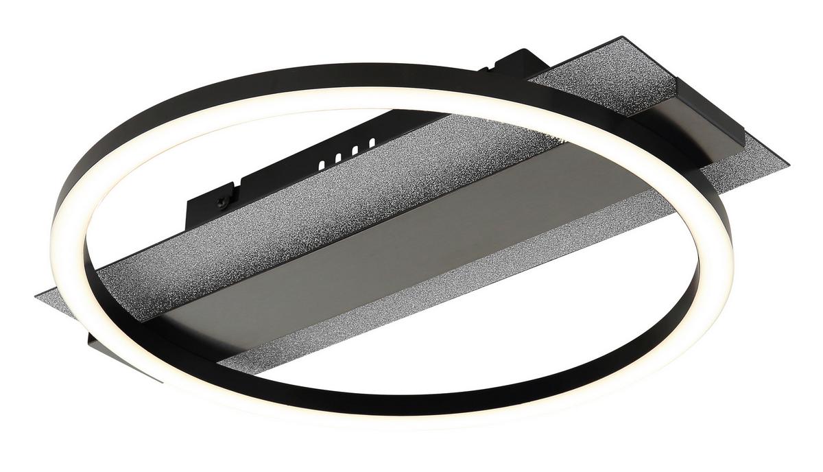 Led Stropna Svjetiljka Norberto - bijela/srebrne boje, Design, metal/plastika (34,2/6,8/30cm) - Globo