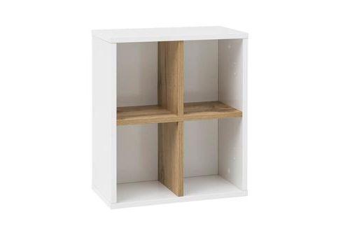 Oberschrank "Padua" , weiß - Eichefarben/Weiß, MODERN, Holzwerkstoff (40,5/48,3/20,5cm) - MID.YOU