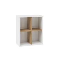 Oberschrank "Padua" , weiß - Eichefarben/Weiß, MODERN, Holzwerkstoff (40,5/48,3/20,5cm) - MID.YOU