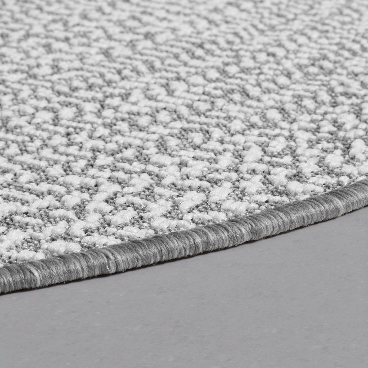 Flachwebeteppich Line in Grau Ø ca. 160cm - Grau, MODERN, Textil (160cm) - Modern Living