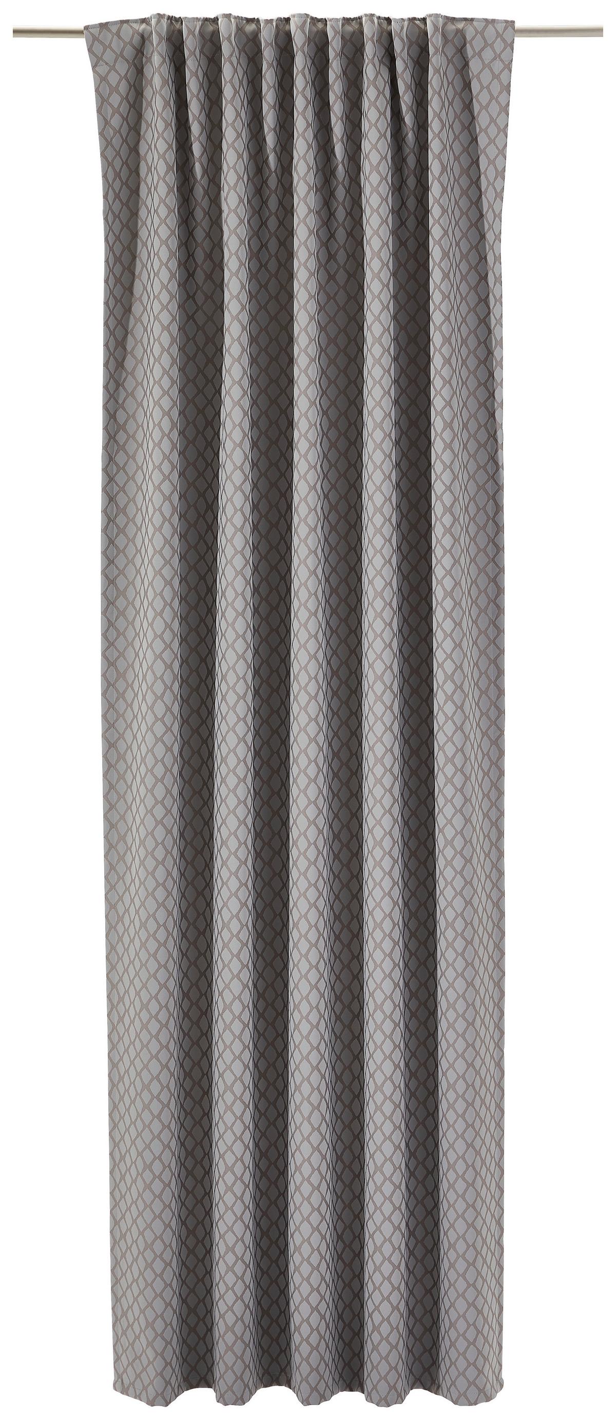 ZASŁONA GOTOWA LUNA - szary, Konventionell, tkanina (140/245cm) - Dieter Knoll