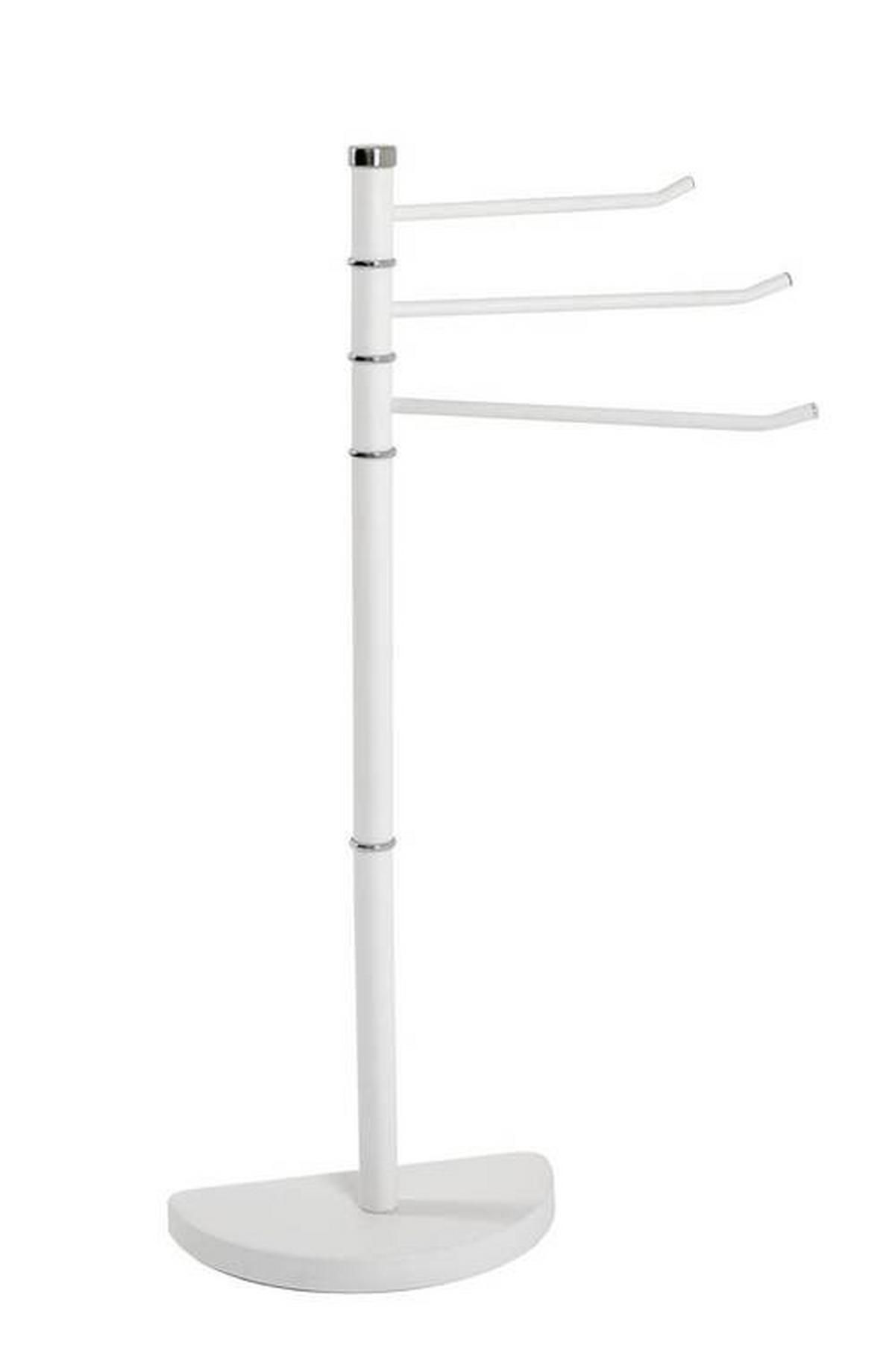 Handtuchständer Aurich in Weiss - Creme, Modern, Metall (33/89/43cm) - Mömax