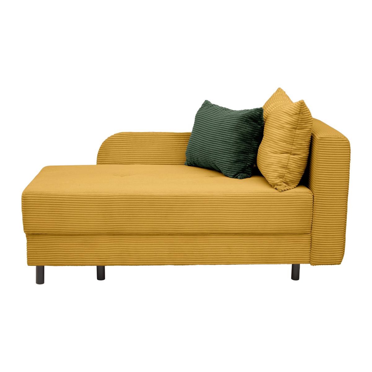 Liege Nova Senfgelb - Senfgelb/Schwarz, MODERN, Holz/Textil (145/62/85cm) - Mömax