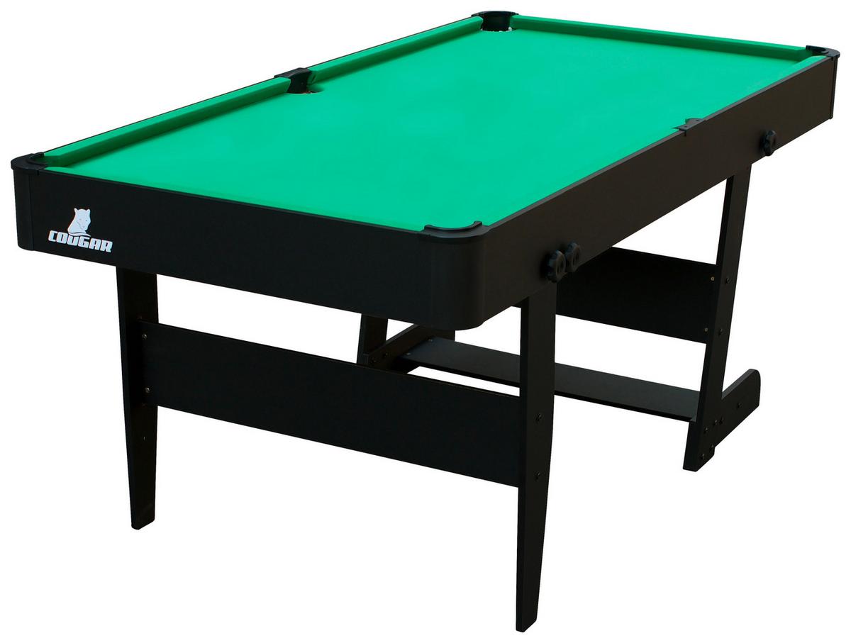 Billardtisch Hustle L ca. 152x79x76cm - Schwarz/Grün, MODERN, Holz (152/79/76cm) - Ambia Garden
