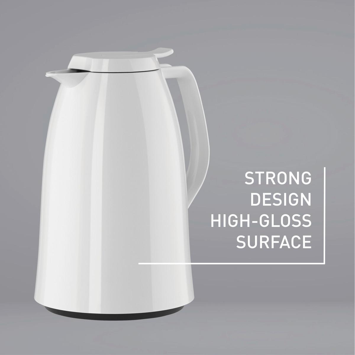 DZBANEK TERMICZNY 517008 - biały, Basics, tworzywo sztuczne (1,5l) - Emsa