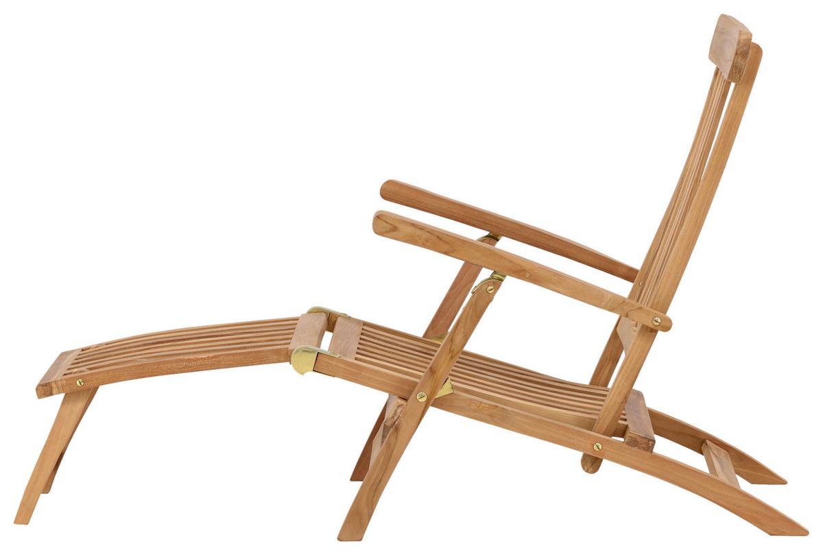 Sonnenliege Kenya ca. 60x95x150 cm Teakholz - KONVENTIONELL (60/95/150cm) - Gardenson