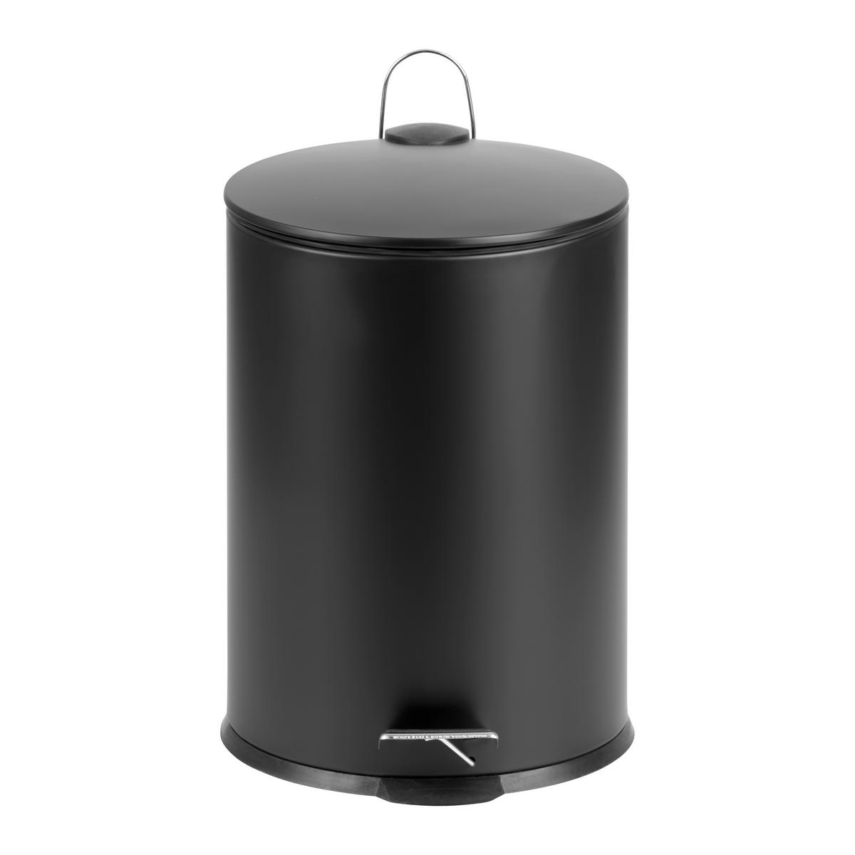 Treteimer James Schwarz Ca. 20 L - črna, Moderno, kovina/umetna masa - Mömax