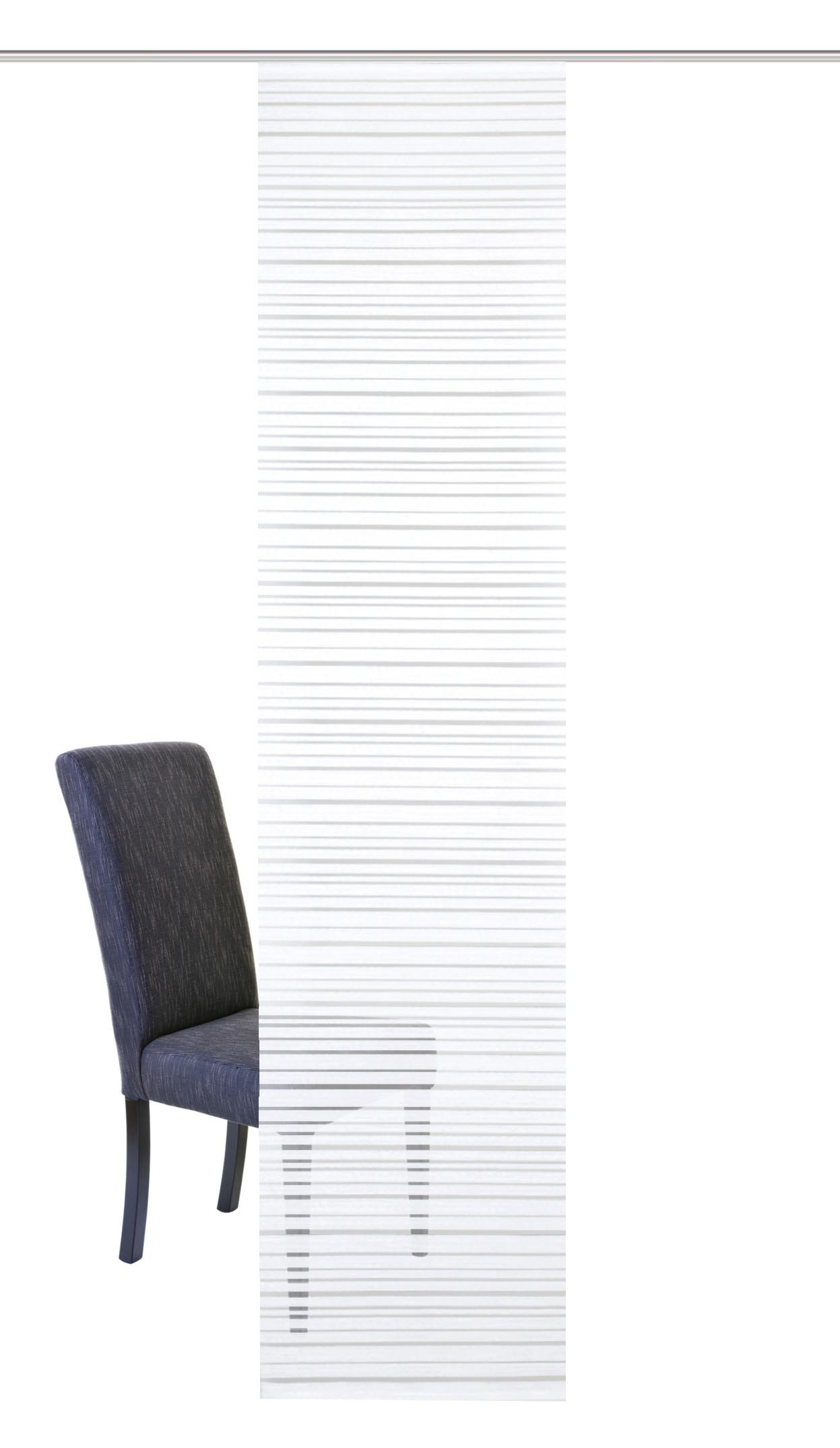 ZASŁONA PANELOWA FOLKE - biały, Design, tkanina (60/245cm)