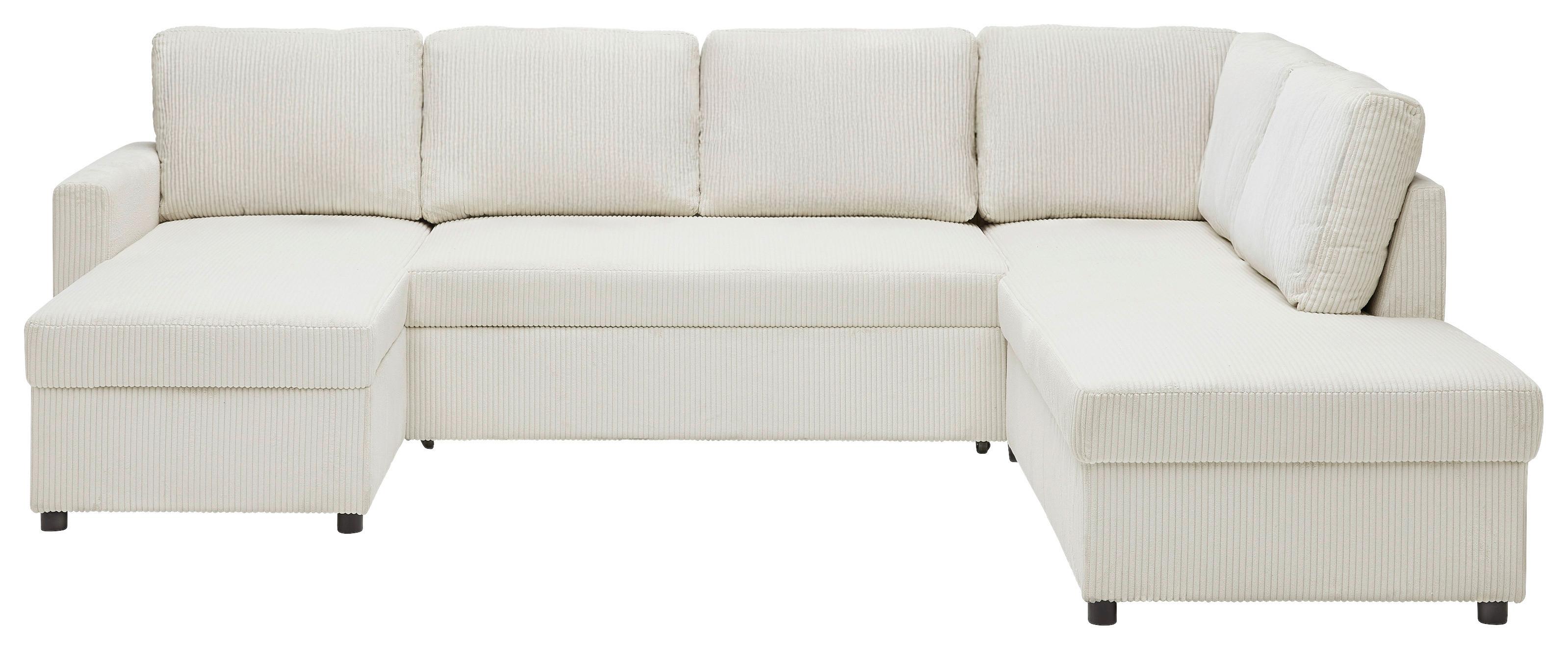 Wohnlandschaft Martina Acv Rechts Pearl - Beige/Schwarz, MODERN, Holz/Holzwerkstoff (146/276/204cm) - Mömax