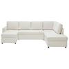 Wohnlandschaft Martina Acv Rechts Pearl - Beige/Schwarz, MODERN, Holz/Holzwerkstoff (276/89/204cm) - Mömax